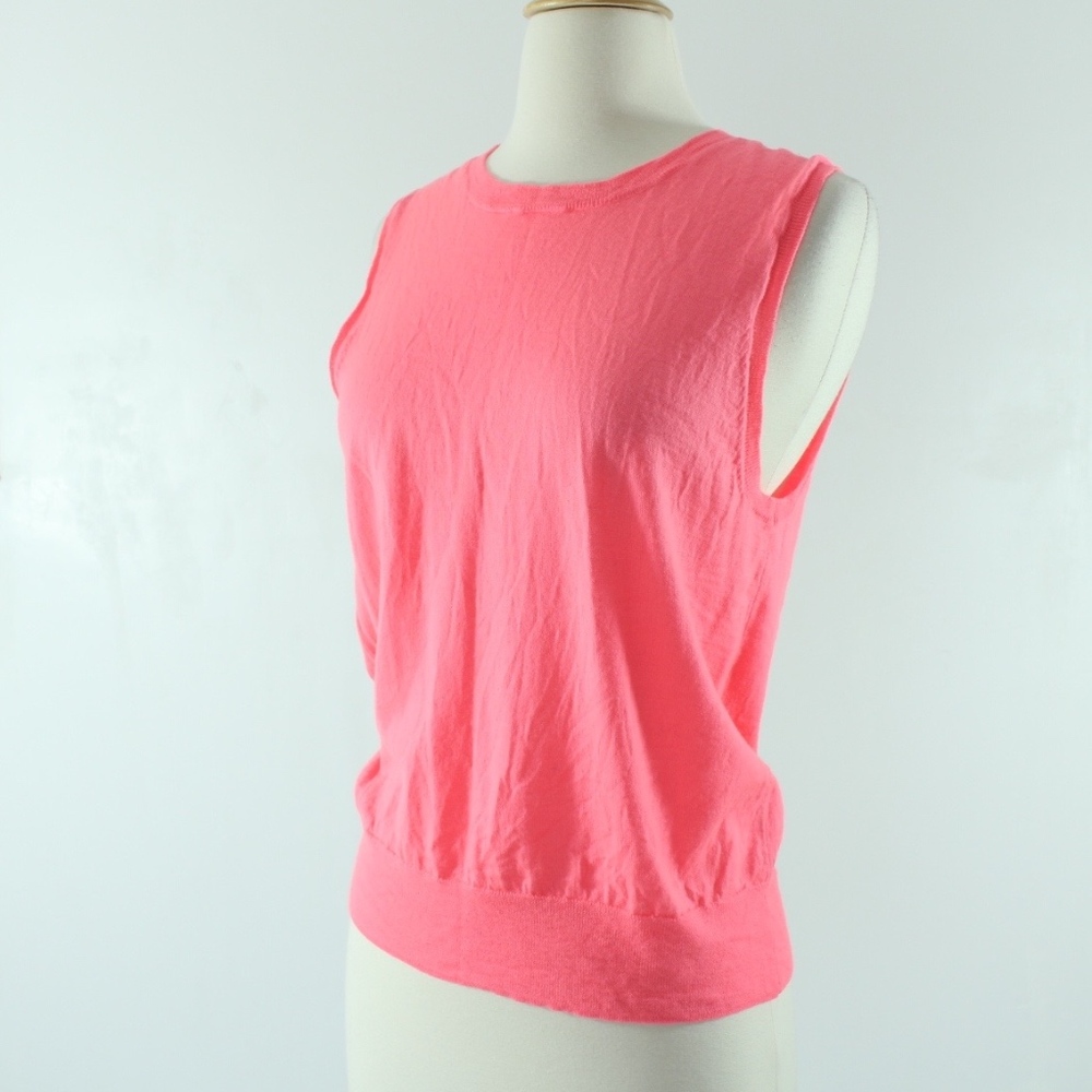 J. Crew Coral Sleeveless Top Sz L
